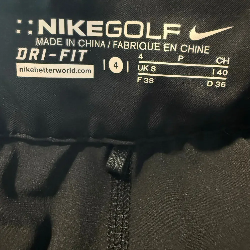 Nike Golf Dri-FIT Golf Skort, Black, Women's Size 4